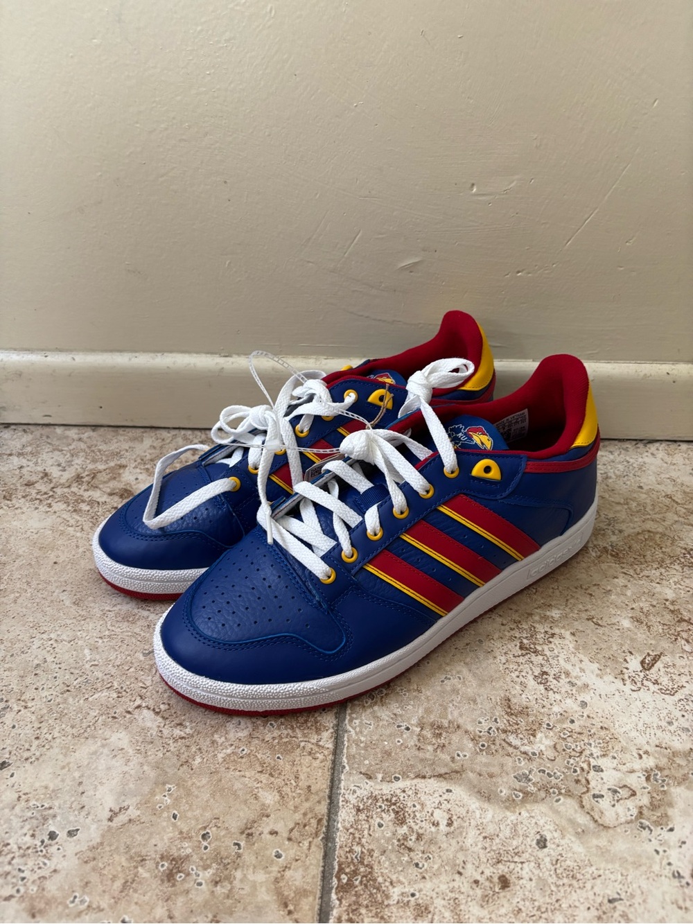 Adidas Mens 9.5/10 Centennial RM University Of Kansas Jayhawks Sneakers IH5362